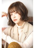 ☆小顔効果カット インナーカラー グレーベージュ 髪質改善 韓国