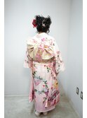 【成人式】ヘアアレンジ × メイク × 着付け