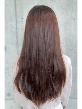 ノア(noa) ニュアンスベージュピンク/まとまる♪レイヤーロングカット