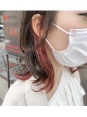 ボブインナーカラー