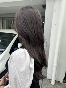 ハイバレーヘアーメゾン(HIGH VALLEY HAIRMAISON) ラテカラーグレージュ大人ブリーチ岡山南中央町