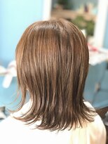 ナイン ヘア デザイン(9 hair design)&nbsp;顔周りレイヤー☆ブラウンカラー