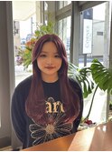 春にピッタリブリーチありワインレッド