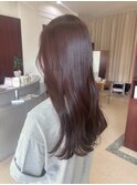 初カラーでピンクブラウン◎