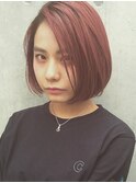 【切りっぱなしボブ/エアリーロング/美髪/ピンクブラウン/渋谷】