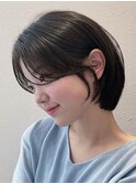 くびれヘアアプリコットオレンジ夏ハイライトカラーレイヤー