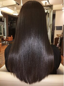 ヘアメイクスミール(Hair make Smil)の写真/【GLT髪質改善カラー】うねり広がりを抑えてまとまりあるツヤサラ髪へ♪思わず触りたくなる仕上がりに…◇