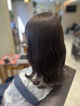 美容室 パルス 静岡鷹匠店(PALS) 透明感カラー アッシュグレージュ 外ハネミディアム 髪質改善
