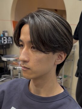 フィフス 渋谷(fifth) 渋谷ニュアンスパーマメンズカットセンターパート毛流れパーマ