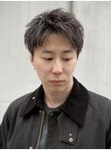 ビジネスショート/刈り上げセンターパート/MEN’S HAIR/淀屋橋×
