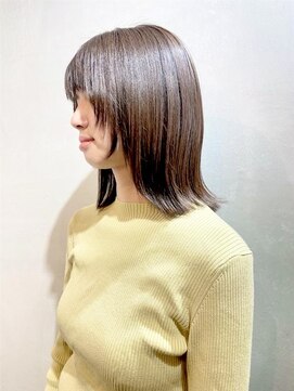 アイラス(I'LAS) きりっぱなし/顔周りレイヤー/グレージュ/Aujua/髪質改善