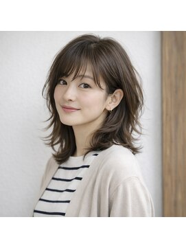 スープレックス ヘアーデザイン(SOUPREX HAIR DESIGN) ミディアムレイヤーデジタルパーマ 20代 30代 40代 50代 60代