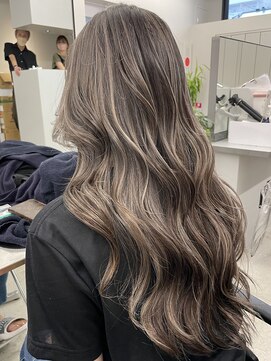 リリット(ReLit) ハイライト髪質改善オリーブグレーココアベージュ黒髪クラゲヘア