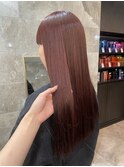 イメチェンロング×髪質改善×ピンクベージュ横浜駅