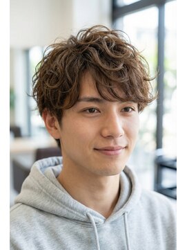 テラス 箕面萱野(Terrace) 流行 モテ髪 イケメン 束感 ナチュラルスペインカール