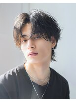 ファイン 美容室 深川店(FINE)&nbsp;夏カラー/メンズカット/波巻きパーマ/センターパート爽やか