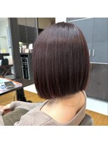 ウーマン(WOMAN) 切りっぱなしボブ×グレイカラー
