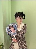 ヘアメ/ドーナツツイン/横浜ヘアメ