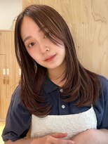 ラフ フロム ガーデン(Laf from GARDEN)&nbsp;くびれミディアム/レイヤー/顔周り/小顔/ベージュ/20代30代