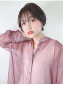 【鷲島】大人マッシュショート シースルーバング