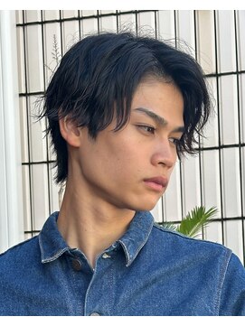 エルマーク 川崎(L-MARK) フェザーパーマ/ニュアンスパーマ/センターパート/メンズ