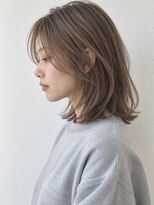 ヘイ 松本店(HEY)&nbsp;【HEY 松本】ハッシュカット×レイヤーミディ×透明感ベージュ