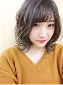 ホワイトハイライトで大人クールカラー