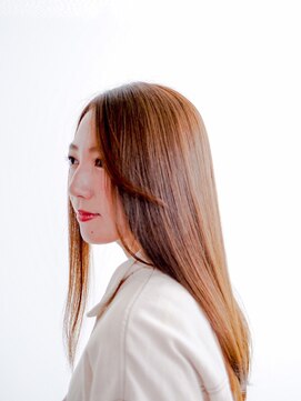 ディフィー 渋谷(defi) フェザーロングストレート / シルキーベージュ