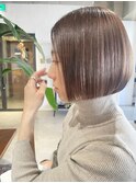 大人可愛いミニボブハイトーンボブ