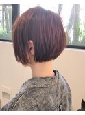 【SHARON原宿】ショートボブ×ミニボブ×オレンジベージュ
