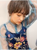 前下がりショートボブパーマ大人可愛い表参道