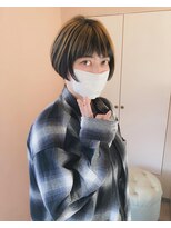 ヘアデザイン リライ(HAIR DESIGN Rely)&nbsp;アンブレラカラーのショートボブ