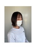 切りっぱなしボブ
