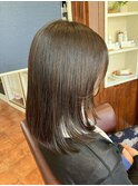 髪質改善さらさらストレート/30代40代/セミロング/髪質改善