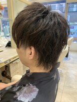 アッシュ 仙川店(Ash)&nbsp;メンズウルフカット ツーブロック 束感 レイヤー 韓国風