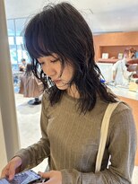 ノラギンザユー(NORA GINZA/U)&nbsp;パーマレイヤーパーマウルフパーマニュアンスパーマ黒髪パーマ