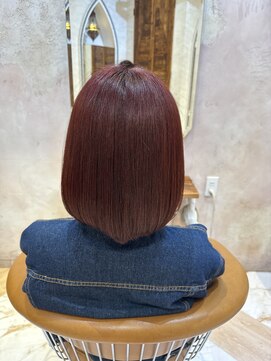 ロンドローズ 名古屋(Lond damaskRose) 学割 ブリーチなしダブルカラー ブリーチ 髪質改善 ボブ 867