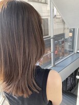 オーパスアミカ(OPUS AMICA)&nbsp;/切りっぱなしロブ×透明感ブリーチなしベージュ