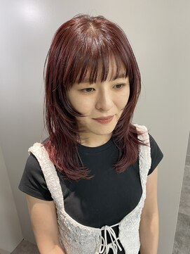 ヴェルダ 池袋店(verda) 顔まわりレイヤー×ピンクブラウンカラー◎Yamamoto