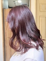 ボコカ(bococa) ブリーチなしカラー/ボルドー/ゆる巻き