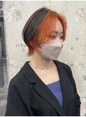 ショートウルフカット/韓国風ウルフヘア/顔周りレイヤーカット