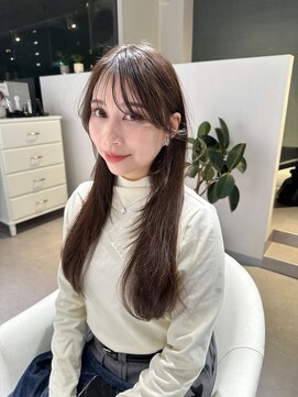 アム(amu) 前髪カット/レイヤーカット/顔まわりカット/酸性ストレート