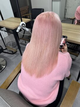スワイ(SWAY) 薄ピンク ブリーチ/髪質改善/エクステ/ダブルカラー