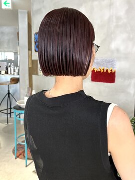 ハウ 心斎橋(how) 20代30代40代ベージュ暖色系カラー大人ボブ透明感小顔