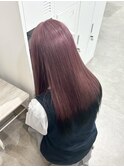 エンドカラーチェリーレッドブリーチダブルカラー裾カラー横浜駅