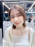 フェイスレイヤー/ブリーチなしカラー/前髪/髪質改善/小顔