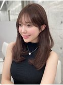 内巻き小顔レイヤーカット＊シンプル可愛いナチュラルセミロング