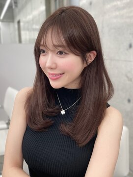 エヌアイ オモテサンドウ(ni omotesando) 内巻き小顔レイヤーカット◆シンプル可愛いナチュラルセミロング