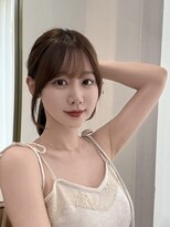 レイリー 原宿 表参道(Rayreee)&nbsp;韓国風ナチュラルポニー×シースルーバング