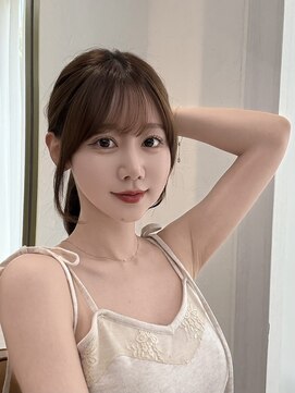 レイリー 原宿 表参道(Rayreee) 韓国風ナチュラルポニー×シースルーバング